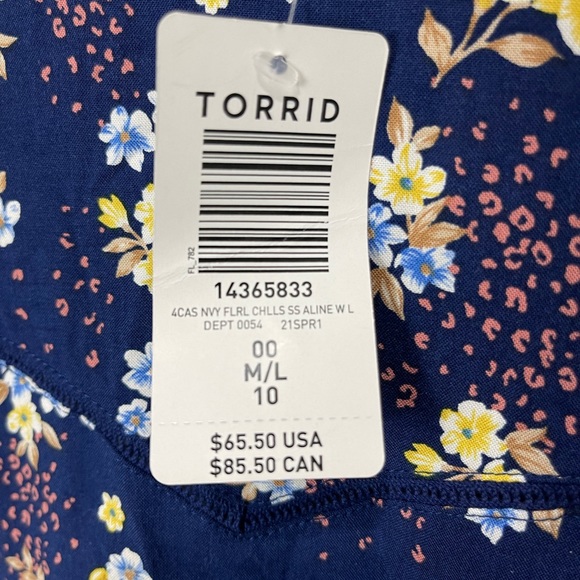 NWT Blue Torrid Dress Size 00 (M) - Picture 4 of 11